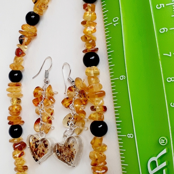 Handmade heart necklace set #1 - Picture 3 of 6